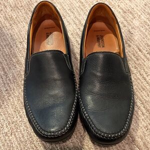 Sheepskin Black Leather Loafers